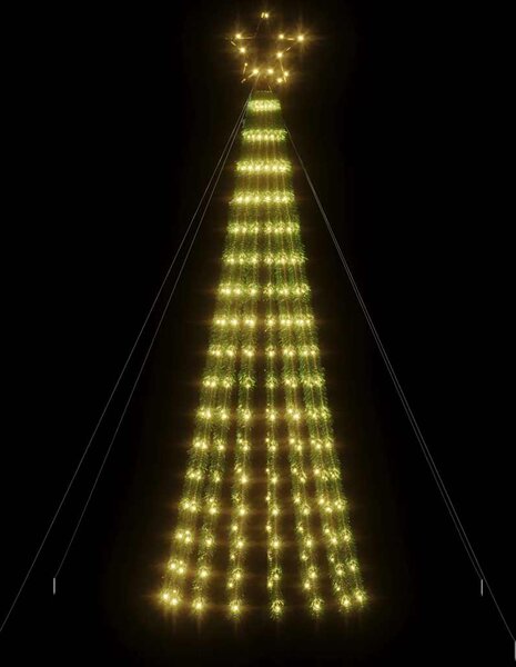 Choinka LED 275 LEDs Ciepła biel 180 cm