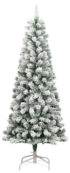 Sztuczna choinka zawiasowa, ośnieżona, 180 cm