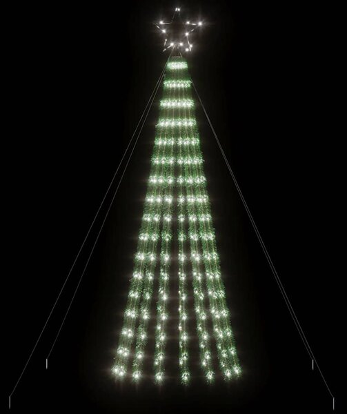 Choinka LED 275 LED Zimna biel 180 cm