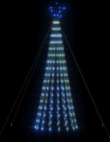 Choinka LED 275 diod LED Niebieski 180 cm