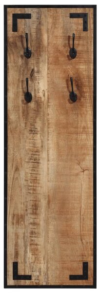 Wieszak na ubrania, 35x8x110 cm, surowe drewno mango