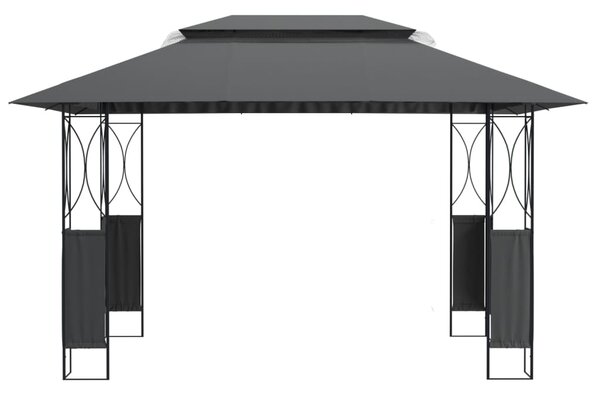Altana z dachem, antracytowa, 400x300x270 cm, stal