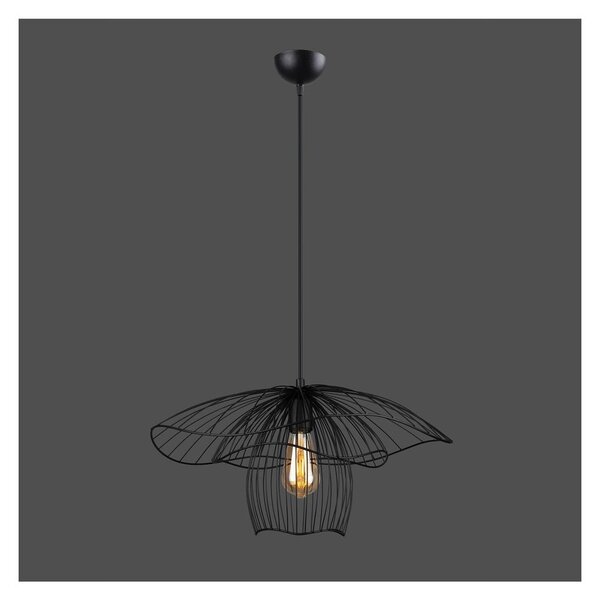 Czarna lampa wisząca Squid Lighting Root, wys. 123 cm