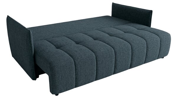 Rozkładana 3-osobowa sofa VELORA 215x103 cm, ciemnoniebieska