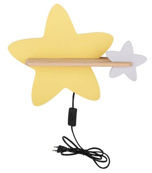 Kinkiet STAR żółty LED 1x5W 250lm wym:31x40x12cm IP20 Candellux