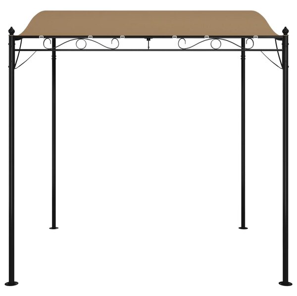 Zadaszenie, kolor taupe, 2x2,3 m, 180 g/m², tkanina i stal