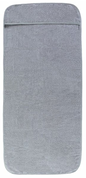 Ręczniki plażowe, 2 szt., szare, 75x200 cm, tkanina, 400 g/m²