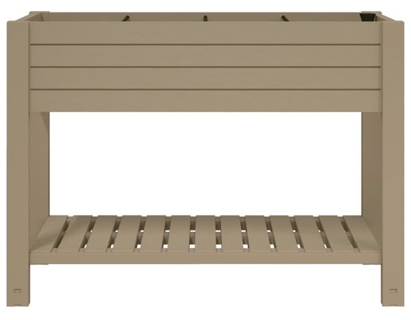 Donica do podwyższonej rabaty, jasnobrązowa, 110x45x79 cm, PP
