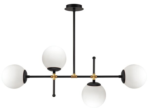 Czarna lampa wisząca Squid Lighting Kruva, wys. 57 cm