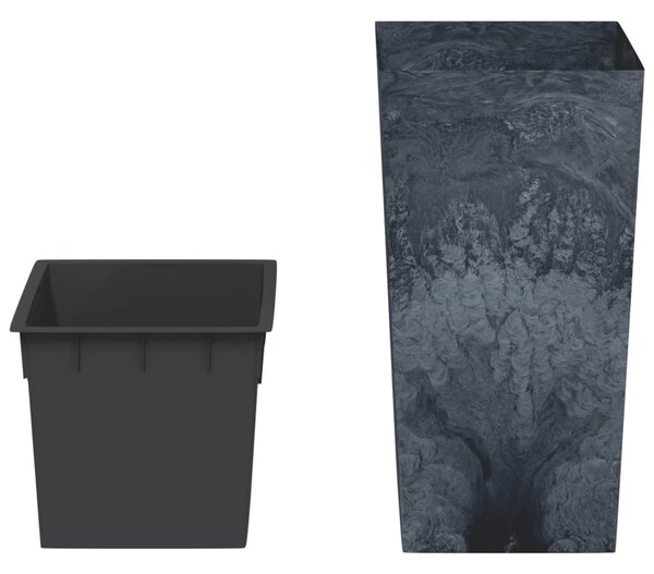Donica z pojemnikiem wewnętrznym, antracyt, 21/49 L, beton PP