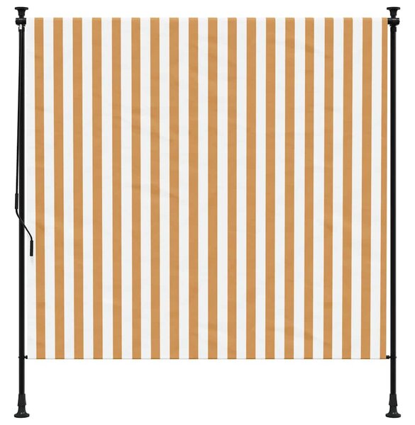 Roleta zewnętrzna, pomarańczowo-biała, 150x270 cm