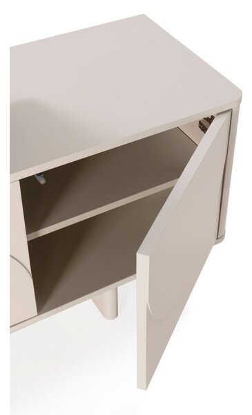 Kremowa szafka pod TV 180x55x40 cm Solei – MOME