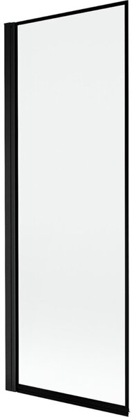 Mexen Mist parawan nawannowy 1-skrzydłowy lewy 70 x 150 cm, czarna ramka, czarny - 8A9-070-001-70-70-L