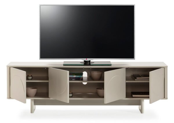 Kremowa szafka pod TV 180x55x40 cm Solei – MOME