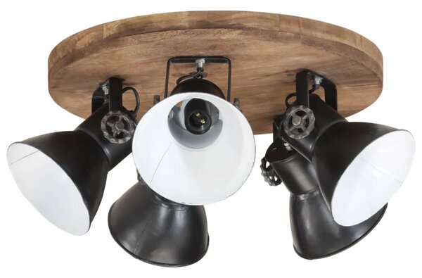 Lampa sufitowa 25 W, czarna, 50x50x25 cm, E27