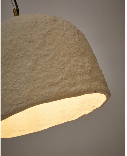 Biała lampa wisząca ø 35 cm Sineu – Kave Home