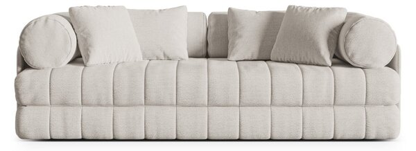 Beżowa rozkładana sofa z materiału bouclé 206 cm Kemi – Cosmopolitan Design