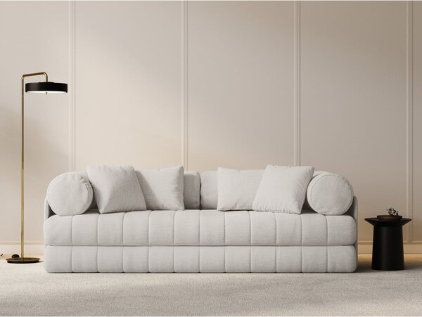 Beżowa rozkładana sofa z materiału bouclé 206 cm Kemi – Cosmopolitan Design