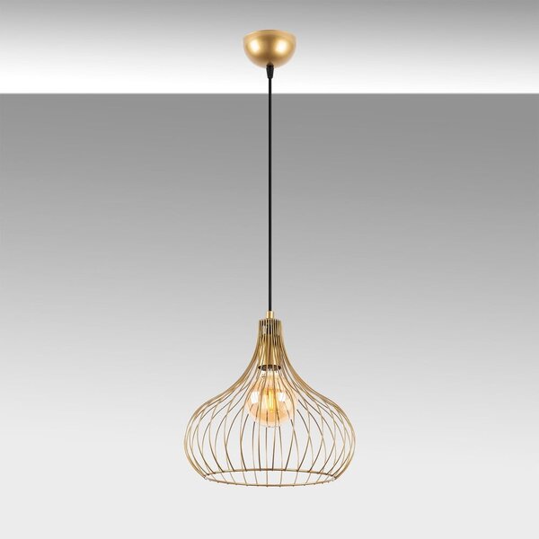Lampa wisząca z metalowym kloszem ø 22 cm Teldemia – Opviq lights