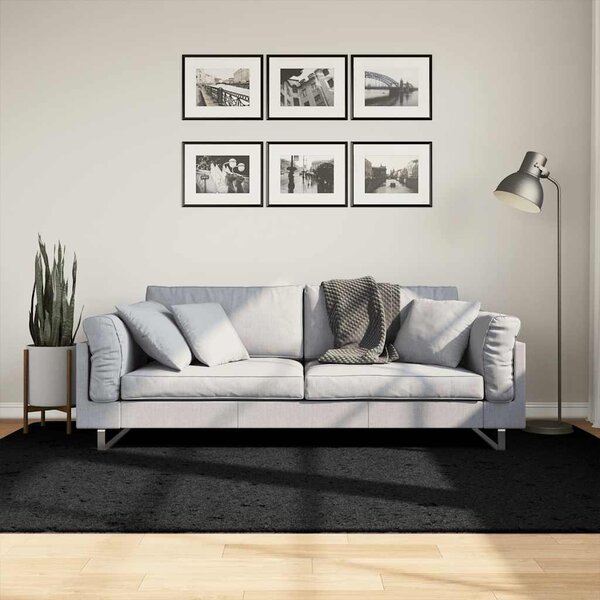Dywan OVIEDO z krótkim włosiem, czarny, 160x230 cm