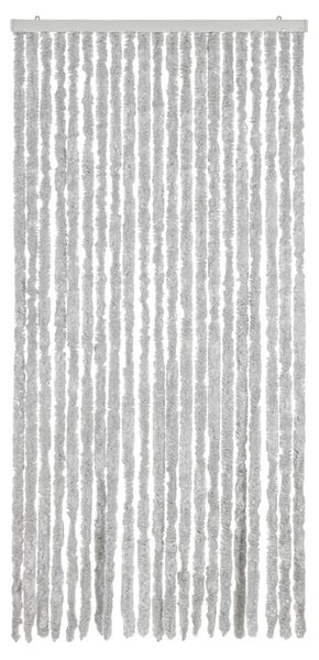 Zasłona przeciwko owadom, szara, 90x200 cm, szenil
