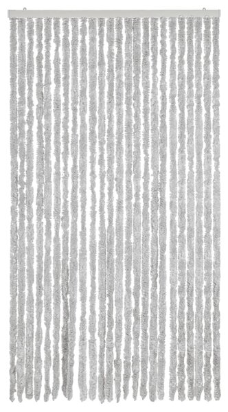 Zasłona przeciwko owadom, szara, 100x220 cm, szenil