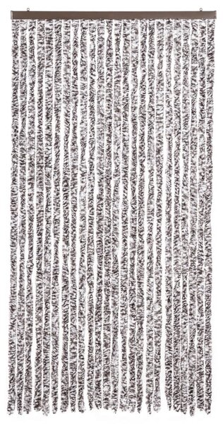 Zasłona przeciwko owadom, brąz i beż, 100x220 cm, szenil