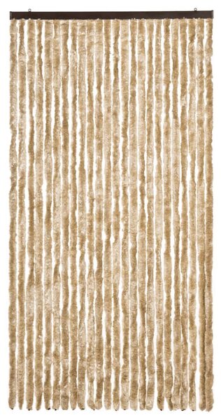 Zasłona przeciwko owadom, beżowa, 100x230 cm, szenil