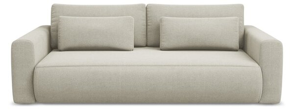 Beżowa rozkładana/ze schowkiem sofa 238 cm Kapua – Makamii