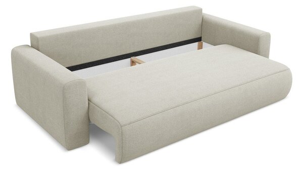 Beżowa rozkładana/ze schowkiem sofa 238 cm Kapua – Makamii