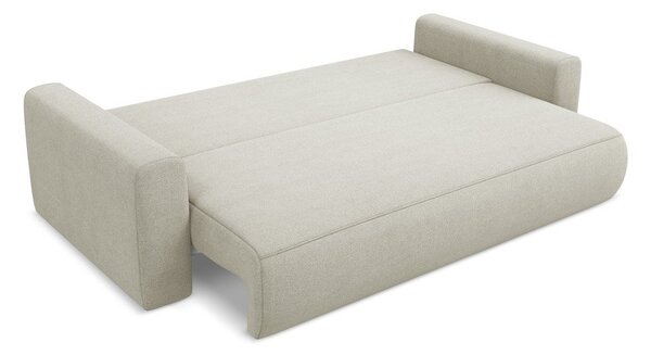 Beżowa rozkładana/ze schowkiem sofa 238 cm Kapua – Makamii