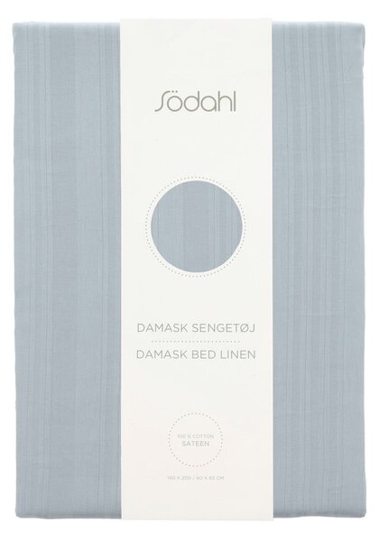 Jasnoniebieska adamaszkowa pościel jednoosobowa 140x200 cm Noble – Södahl