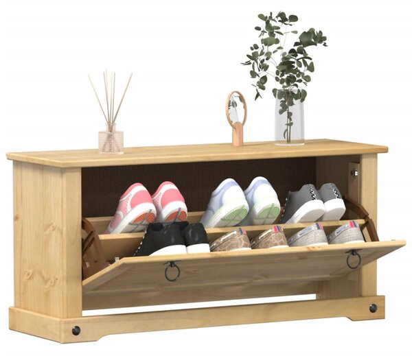 Szafka na buty Corona, 99x32x47 cm, lite drewno sosnowe