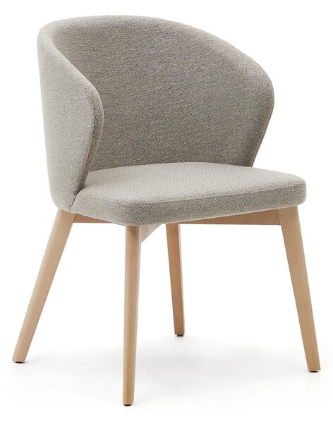 Beżowy tapicerowany fotel jadalniany Darice – Kave Home