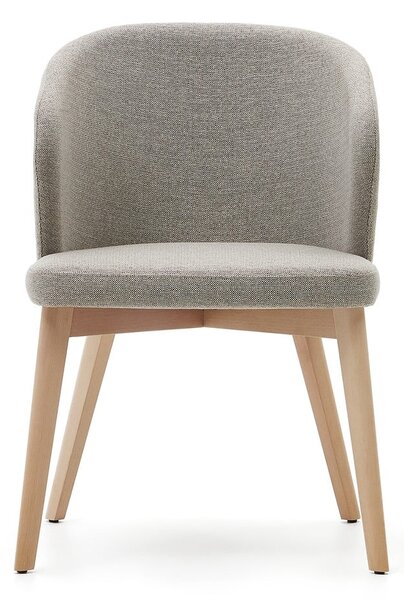 Beżowy tapicerowany fotel jadalniany Darice – Kave Home