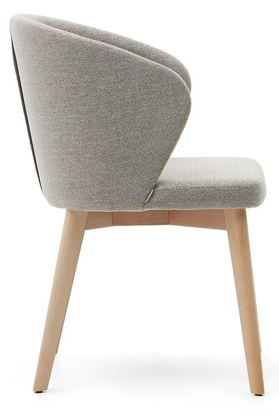Beżowy tapicerowany fotel jadalniany Darice – Kave Home