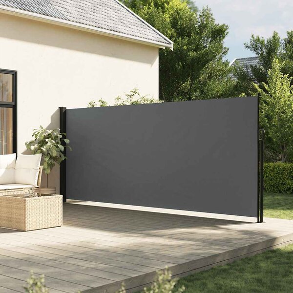 Markiza boczna rozkładana antracytowa 160x300 cm