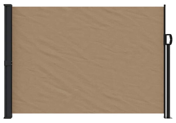Zwijana markiza boczna, taupe, 140x600 cm