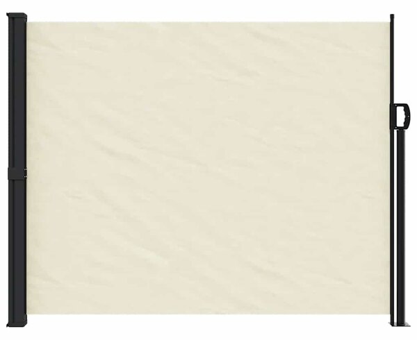 Zwijana markiza boczna, kremowa, 160 x 600 cm