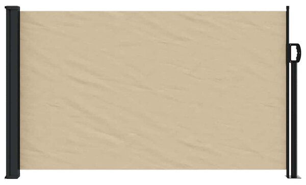 Zwijana markiza boczna, beżowa, 120x600 cm