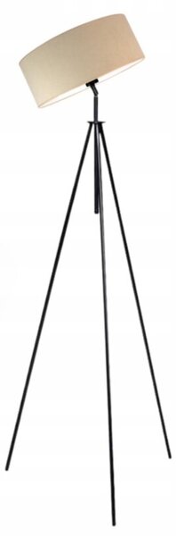 Lampa stojąca podłogowa przegubowa regulowana trójnóg z abażurem walec DECO