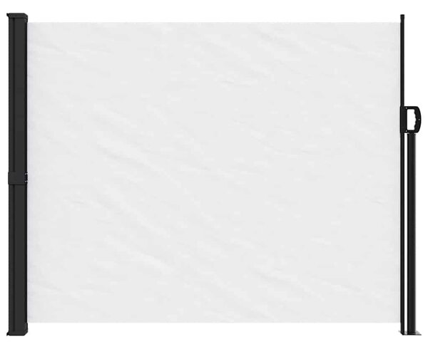Zwijana markiza boczna, biała, 160x600 cm