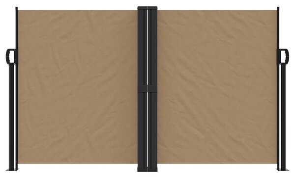 Zwijana markiza boczna, taupe, 140x600 cm