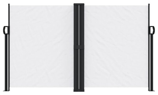 Zwijana markiza boczna, biała, 140x600 cm