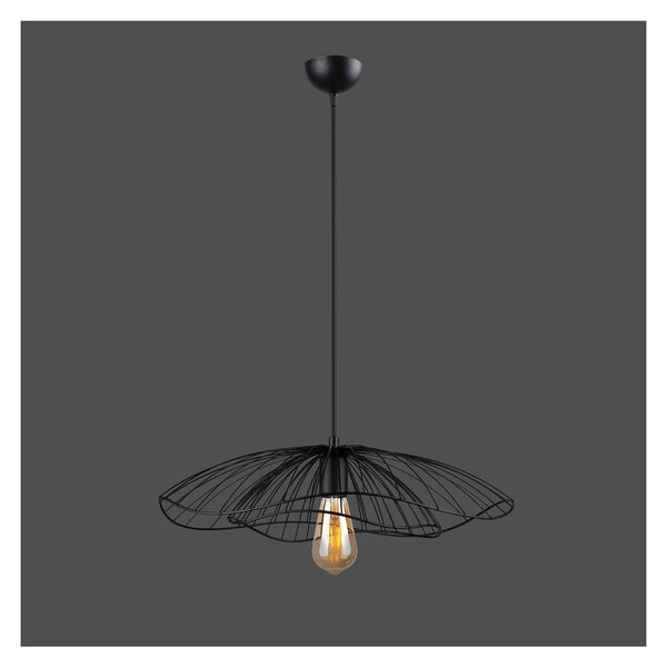 Czarna lampa wisząca Squid Lighting Root, wys. 111 cm