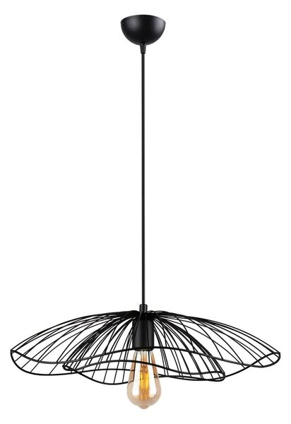Czarna lampa wisząca Squid Lighting Root, wys. 111 cm