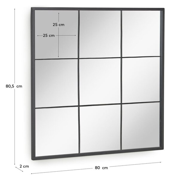 Lustro ścienne Kave Home Ulrica, 80x80 cm