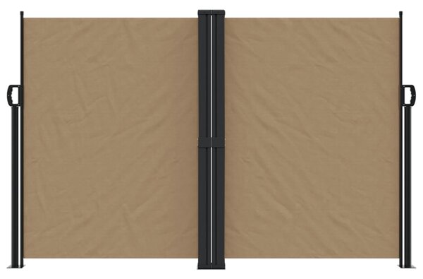 Zwijana markiza boczna, taupe, 160x1200 cm
