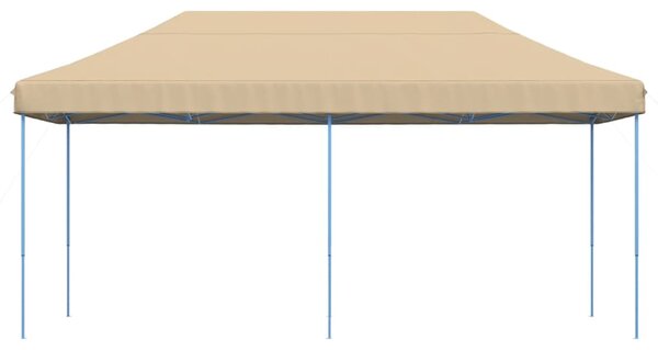 Składany namiot imprezowy typu pop-up, beżowy, 580x292x315 cm