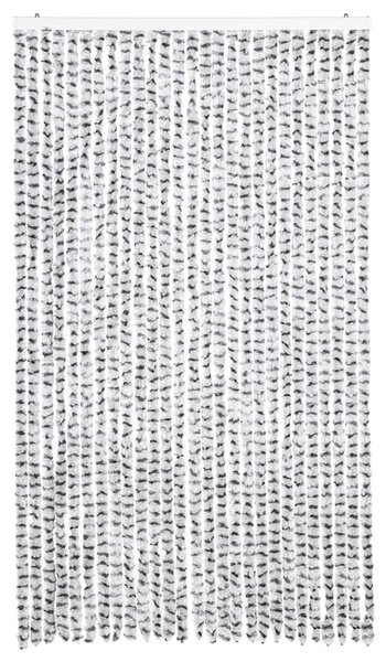 Zasłona przeciwko owadom, jasnoszaro-ciemnoszara, 118x220 cm